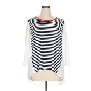 Alison Sheri Red, White, and Blue Stripped Tunic Sz. XL
